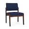 Lesro Lenox Armless Guest Chair, 22.5 in W 26 in L 31.5 in H LW1102 - alternate 1